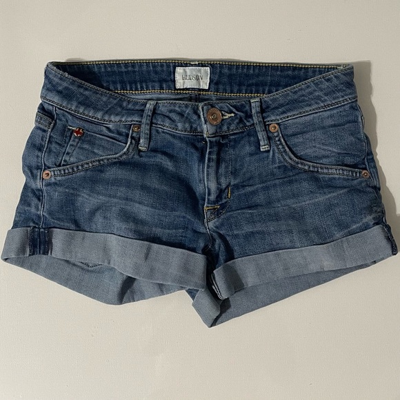 Hudson Hampton cuffed jean shorts size 24 EUC - Picture 2 of 9